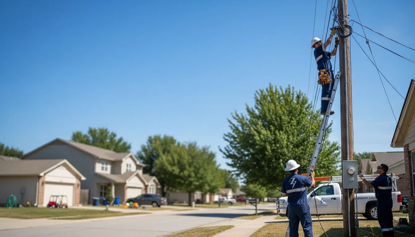 Residential electrician providing installation services in Lentner, MO